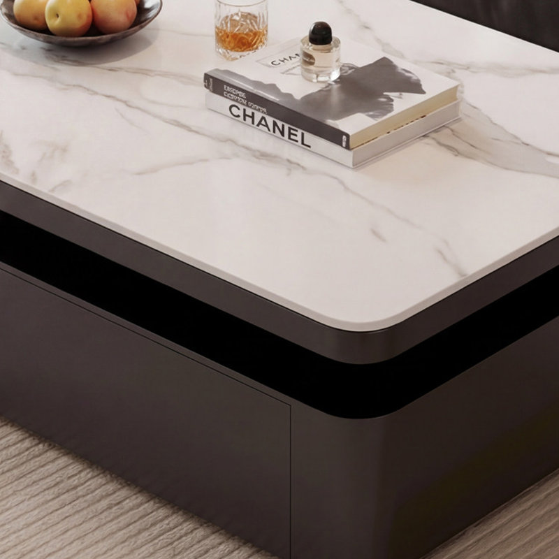 Table basse haut de gamme Modern Luxury, H 16,53 po x L 51,18 po x l 27,55 po