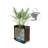 Keter Signature 21.7 Inch Tall Rectangular Large Wood Look Planter for Indoor or Outdoor Flower Pot, Pine
