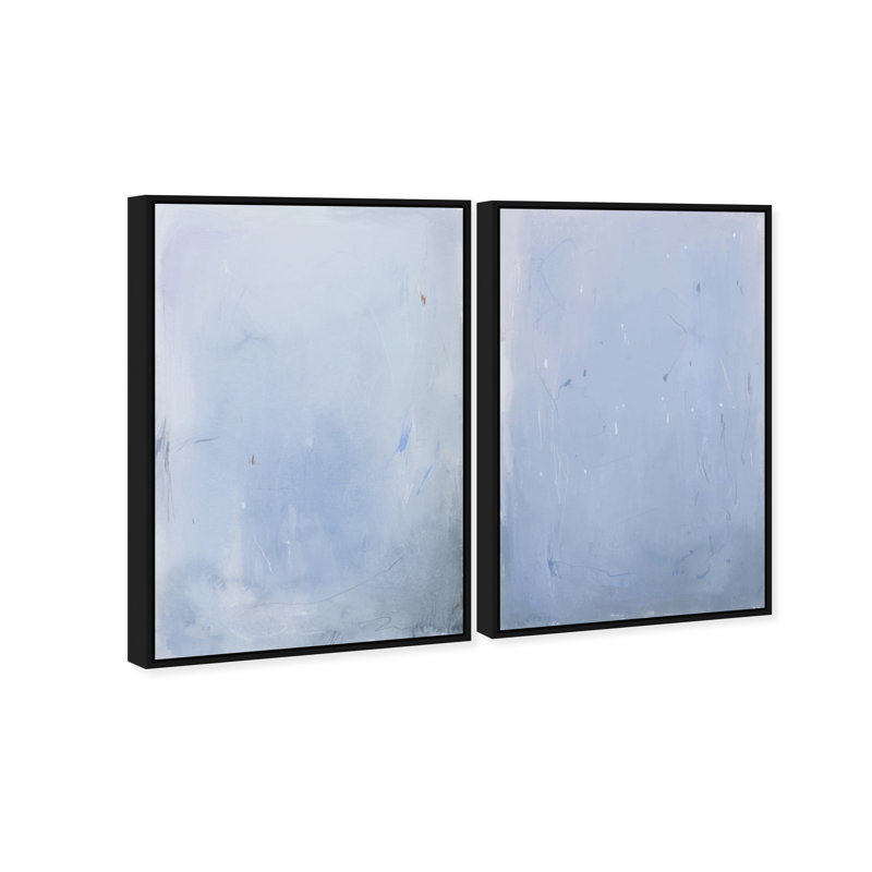 Calm Waters Set by Oliver Gal, 31"H x 46"W, Black Floater Frame