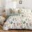 Emmanouil Floral Duvet Cover Set, 100% Washed Cotton,  Soft & Breathable-718667470