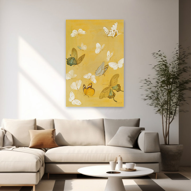 Papillons de style bohémien rustique et rustique, H 60 po x l 40 po