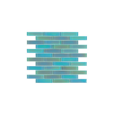 Carreau de mosaïque linéaire en verre 1 "x 4" Reflections