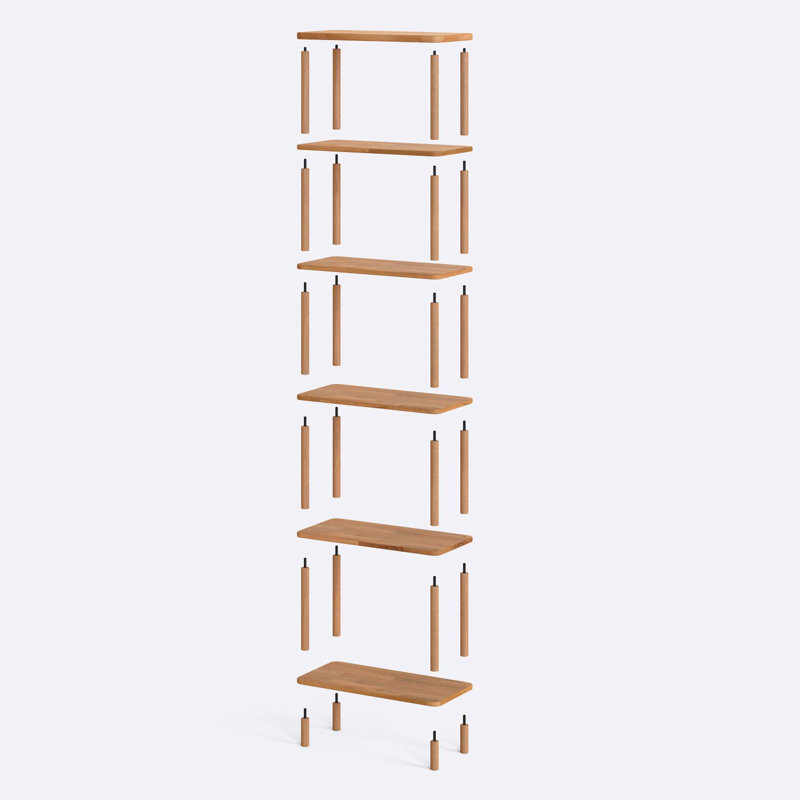 Bibliothèque Cavileer, (5 tablettes) 76 cm H x 51 cm L