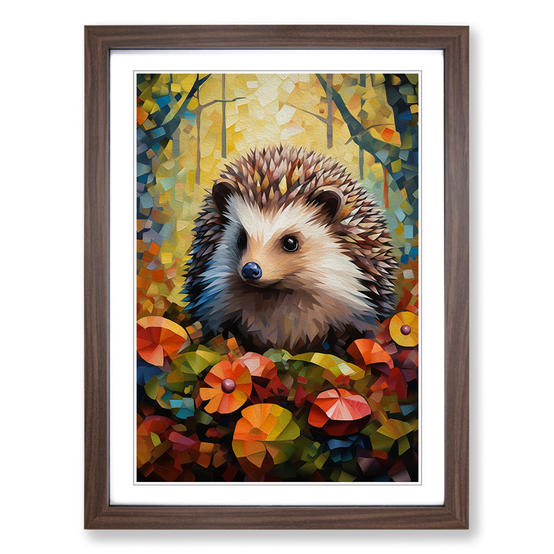 Hedgehog Cubism - Framed Print