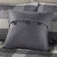 Housse de lit de jour réversible en tissu écossais gris - 6 pièces avec housse, taies décoratives et coussin décoratif rembourrage 90% coton-126012448