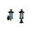 Black Low Voltage Solar Powered Integrated LED Metal Fence Post Cap Light 8 In. X 8 In.