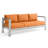 Shore Outdoor Patio Aluminum Sofa-1247526533