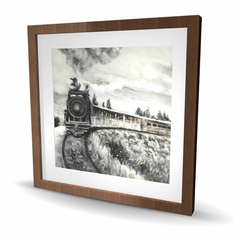 Steam Engine Train Framed Print - Travel & Maps Home Decor