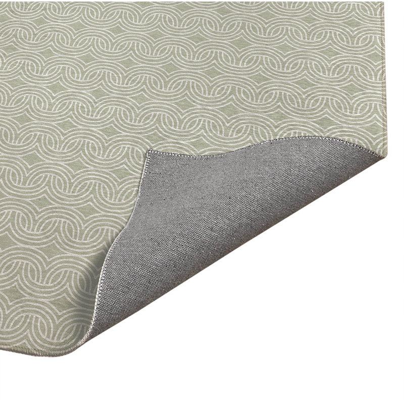 Child Lock Lightweight Non-Slip Kitchen Mat, Light Green, Rectangle 5' x 7'