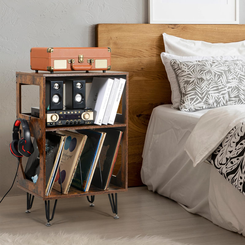 H Media Shelves, Brown