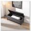 Banc de rangement en lin capitonné-683682703