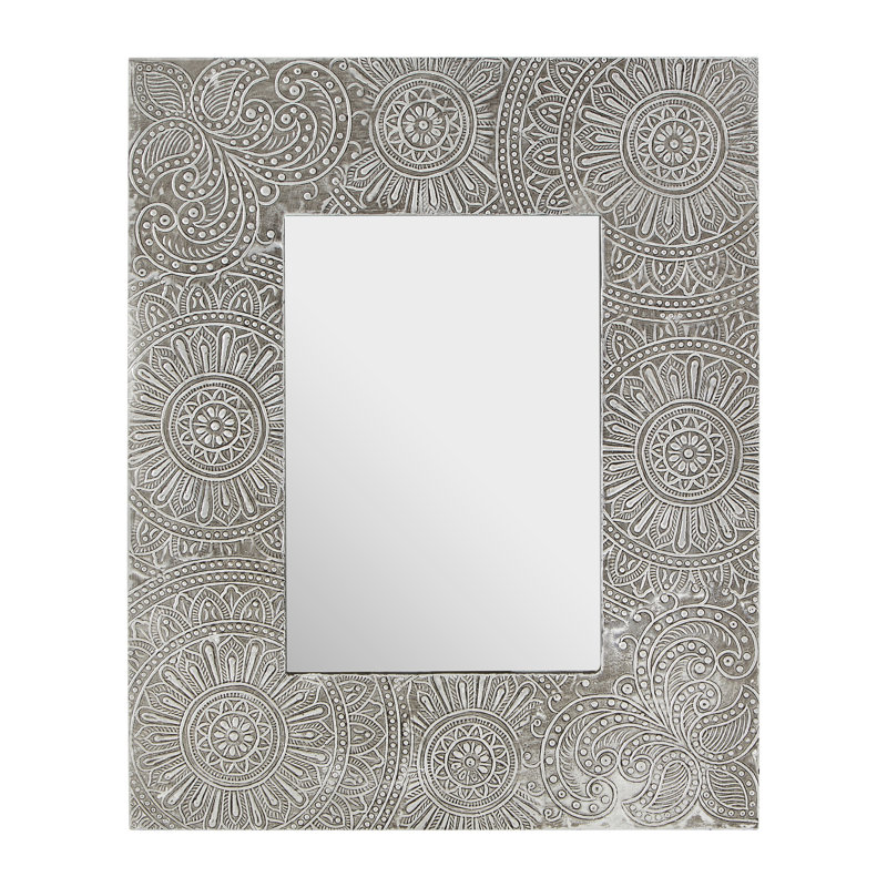 Adira Silver Metal Embossed Picture Frame, 28cm H x 23cm W x 1cm D