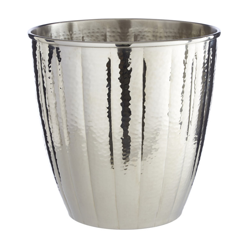 Steel Open Waste Bin - 7.1L, Nickel