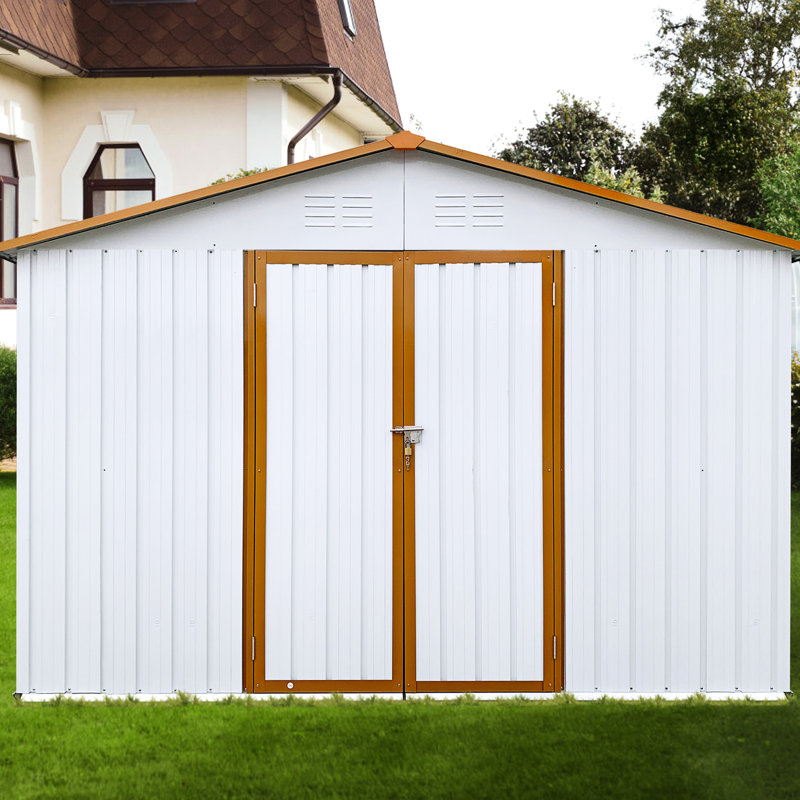Metal Outdoor Structure 10Ftx12ft - Secure Your Garden Items Storage Box And Weather-