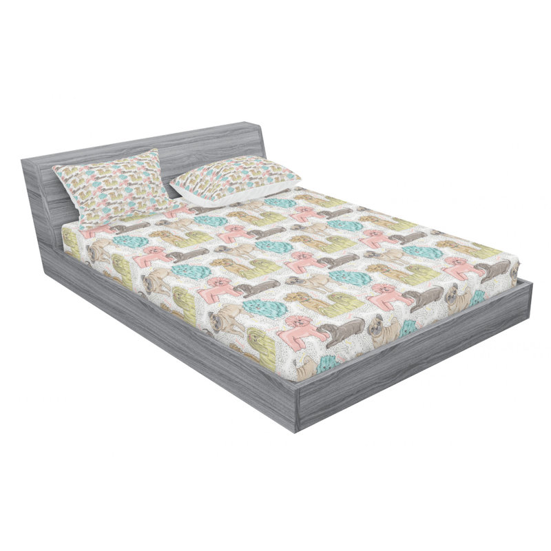 Microfiber Sheet Set, Full Sheet Set with Fitted Sheet