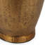 Vase en aluminium avec finition laiton antique, largeur de 4,49 po, fabriqué à la main, vase pour bouteilles de salon moderne, hauteur de 19,34 po, vestibule fabriqué à la main