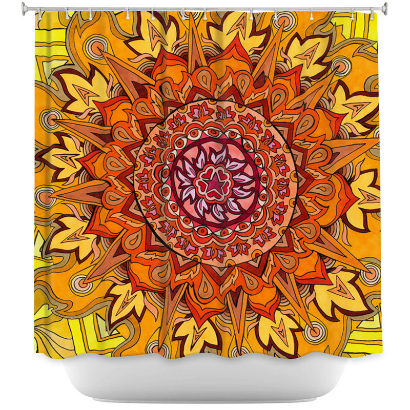 Rideau de douche simple revelation mandala