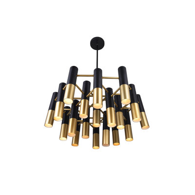 Scituate 19 - Light Shaded Geometric Chandelier -  Wrought Studio™, CF6BF1AAAF1943CFB64CA8427350119E
