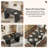 70.8 In Dining Table For 4-6, Modern Kitchen Table With Waterproof Wood Tabletop, Natural Rectangular Farmhouse Long Dining Room Tables With Foot Pads & Wood Strip Base For Kitchen Living Room-1962429737