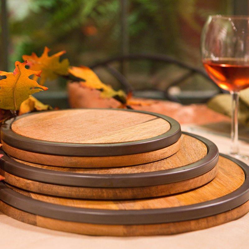 Abbey Wood Round 1 Piece Trivet, 13"