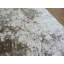 Tapis gris en soie noué à la main de conception unique 5 pi 11 po x 9 pi 1 po Maidu