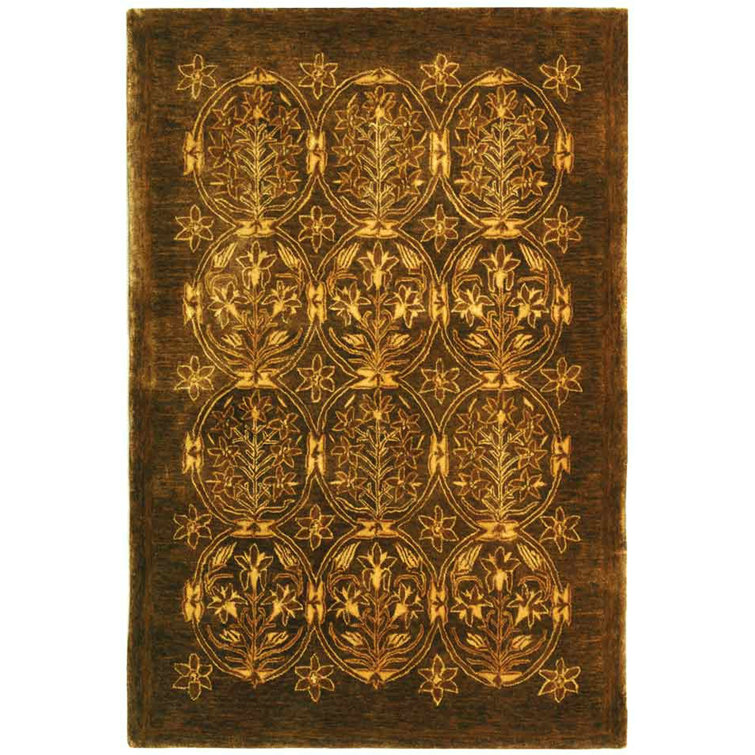 Calhoun Hand Tufted Wool Pile Oriental Rug