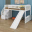 Lit mezzanine avec deux tiroirs et glissade-1823362500
