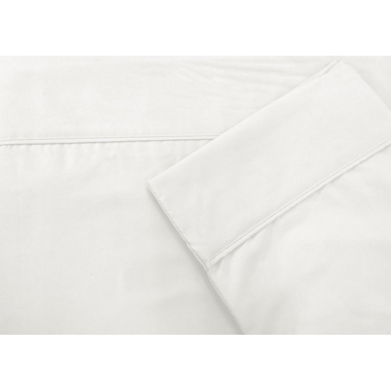 Finnley Microfiber Solid Colour Sheet Set, Twin, White
