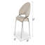 Ensemble de 2 chaises de style contemporain en velours luxueux-334608265-334608267