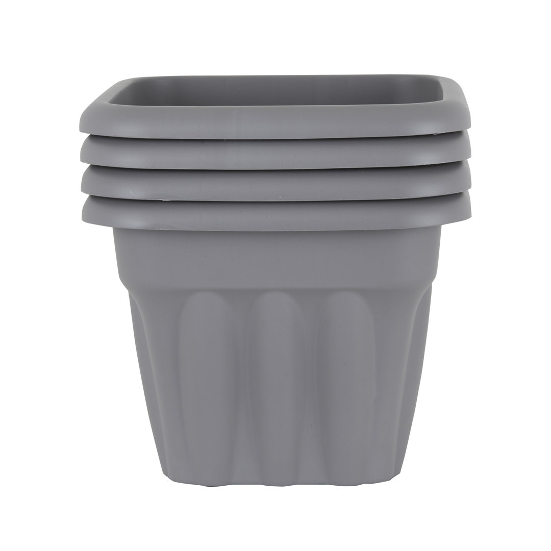 Wham Vista Square Planter Upcycle Grey