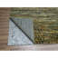 Tapis oriental brun surdimensionné 12 pi 1 po x 15 pi 1 po en laine pure avec poils bouclés