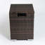 Outdoor Rectangle Fire Pit Table With Propane Tank Cover
