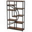 Étagère de coin industrielle avec 9 tablettes ouvertes et rangement industriel-129855046