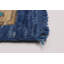 Tapis mamelouk bleu marine noué à la main de conception unique 10 pi 2 po x 14 pi 0 po