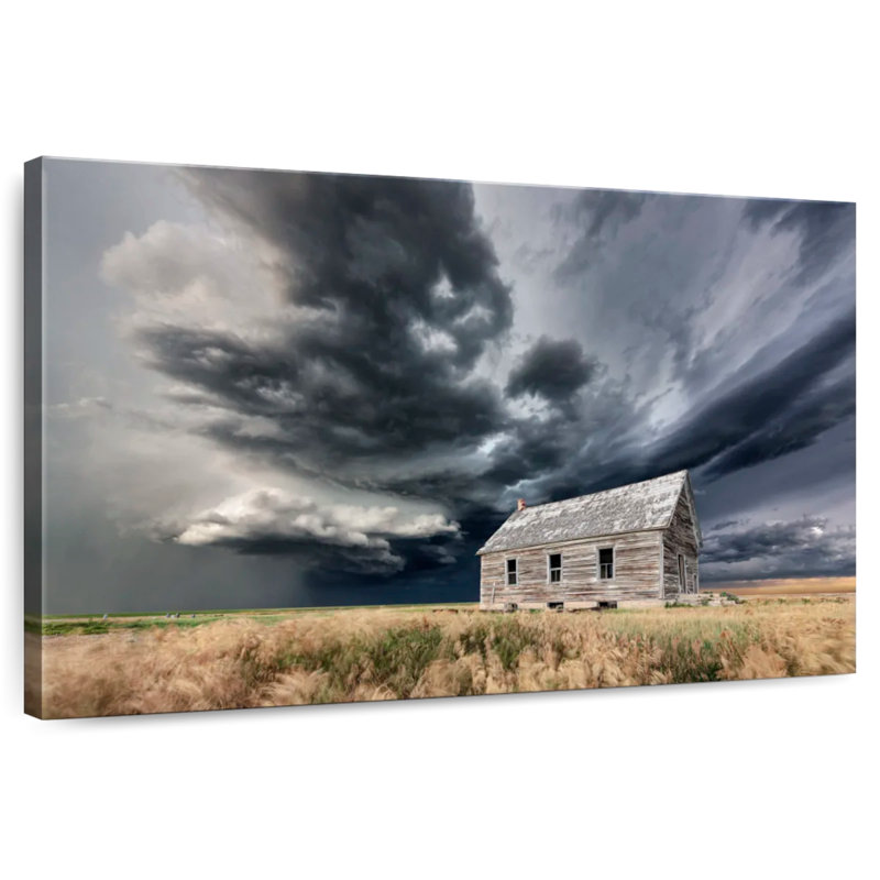 Alvord Supercell Over Schoolhouse, H 34 po x l 51 po
