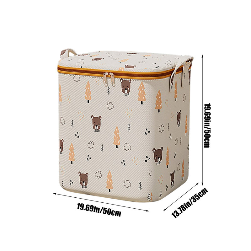  Heavy Duty Clothes Storage Bags, Large Closet Organizers and Storage, Foldable Clothes Storage Bins with Lids, Storage Containers for Blanket, Comforter, Pillow, Bedding