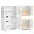 42″ Tall Freestanding Bathroom Storage Cabinet Unit with Open Compartments