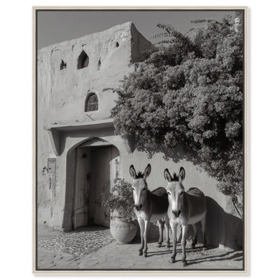 Morning Wait BW Graphic Art Canvas