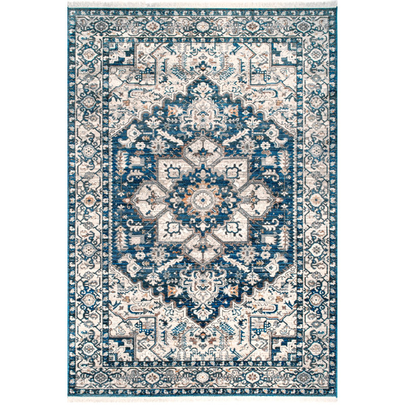 Tapis bleu, Rectangle 6 pi 7 po x 9 pi 4 po