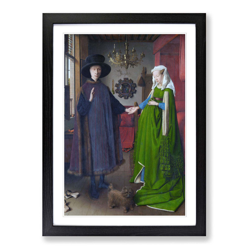 Jan Van Eyck Framed Print, Black