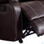 Fauteuil inclinable berçant en cuir synthétique