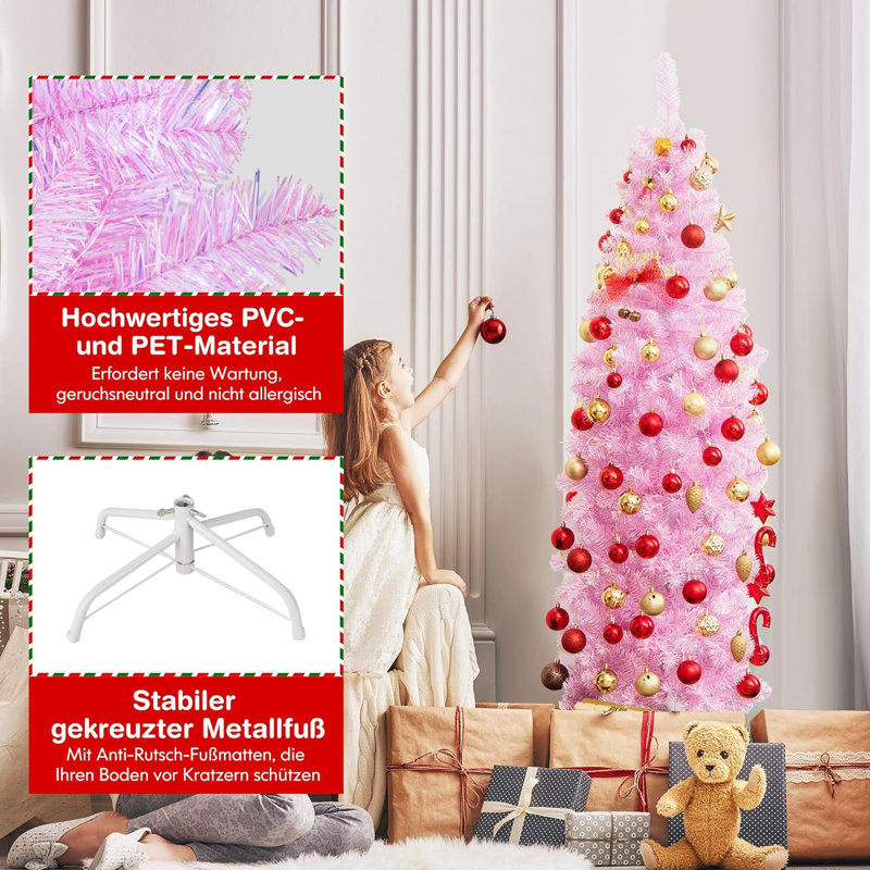 Lighted Artificial Pine Christmas Tree