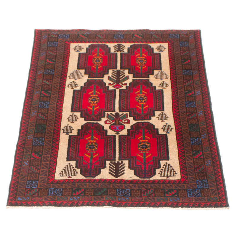 Tapis rectangulaire nouvel âge en laine 2 pi 10 po x 4 pi 7 po One-of-a-Kind