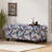 Storage Bench with Floral Patterned Fabric