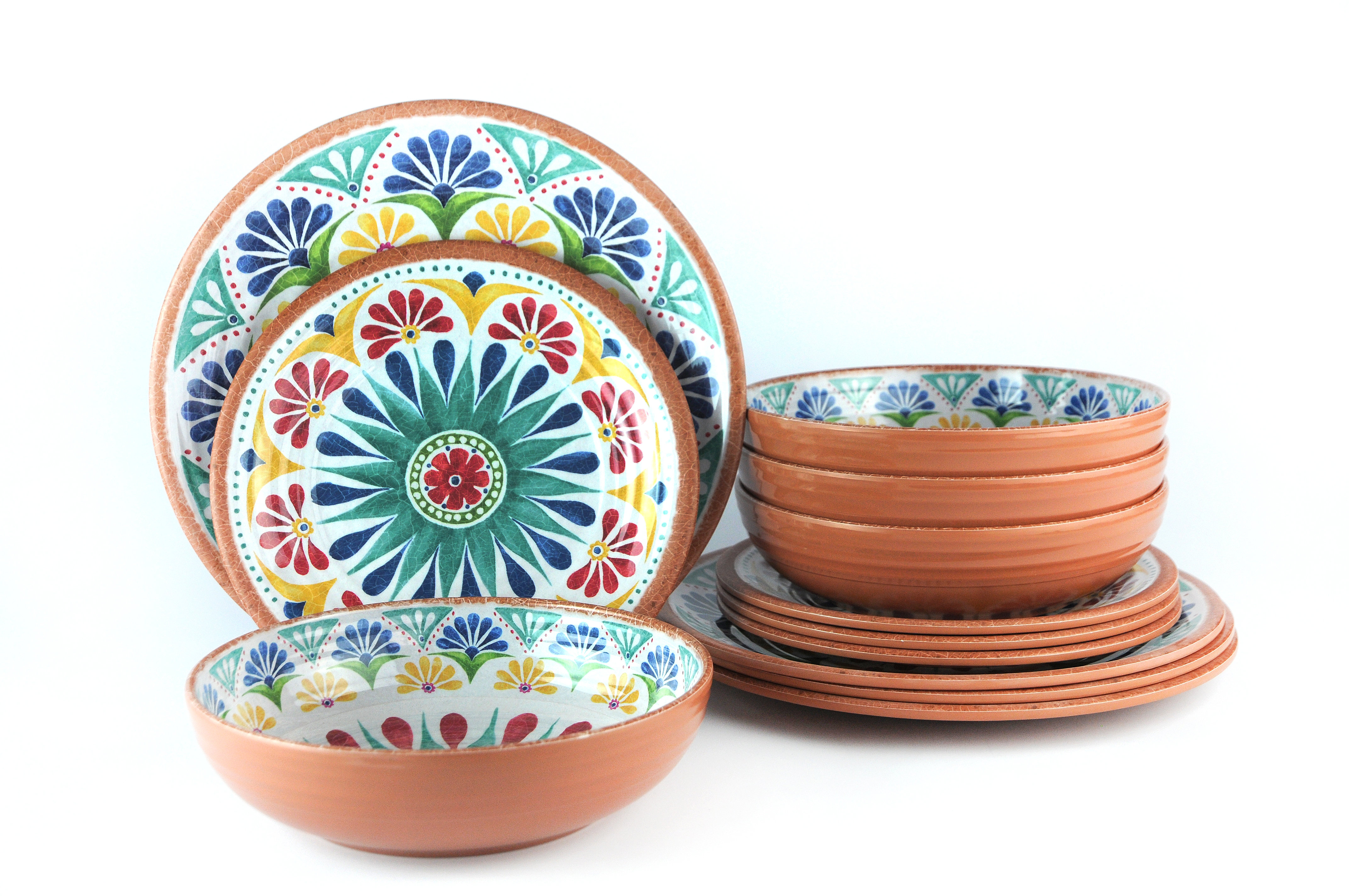 BohoLiving Kade 12 Piece Melamine Dinnerware Set Reviews