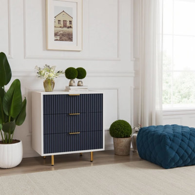 Commode à 3 tiroirs: un rangement moderne, polyvalent et durable pour votre chambre à coucher et plus encore!