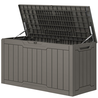 80 Gallons Water Resistant Resin Lockable Deck Box