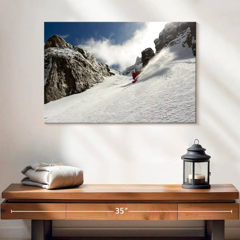 Sireci Downhill Snowboarder, 16'' H x 24'' W