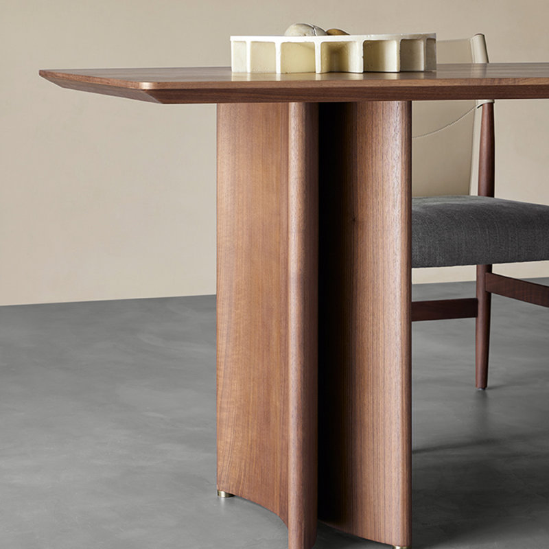 Table de salle à manger rectangulaire en frêne massif, H 29,53 po x L 62,99 po x l 31,5 po