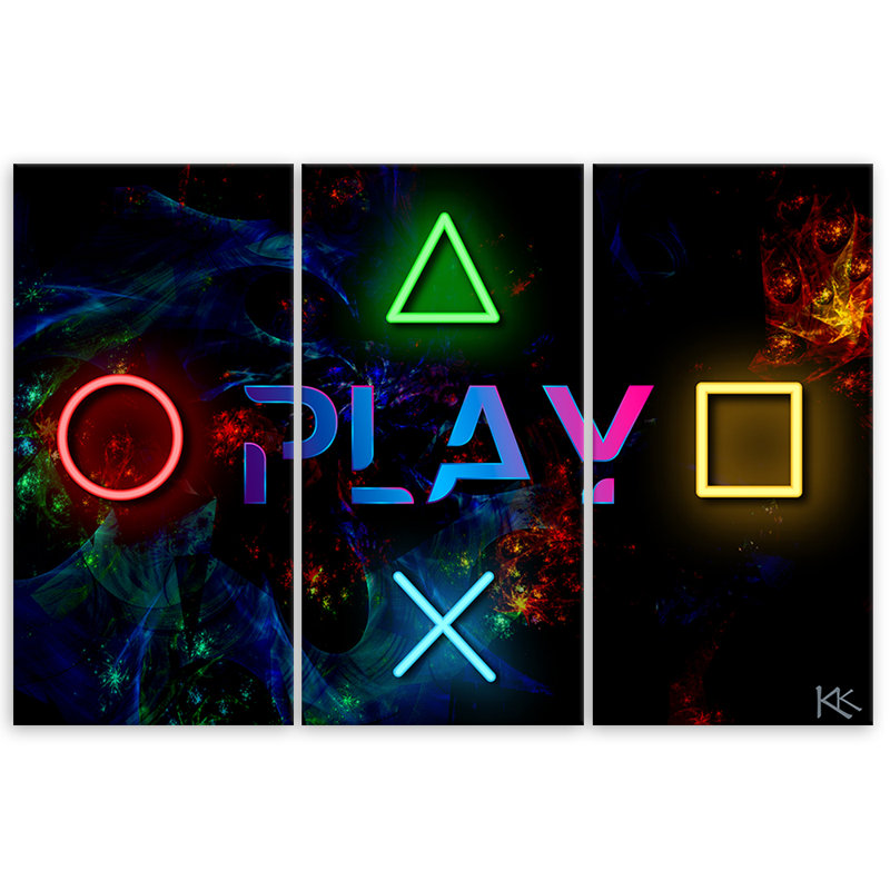 3 Piece Wrapped Canvas Print Set, 100cm H x 150cm W